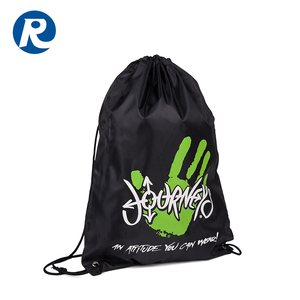 Mochila de poliéster reutilizable con cordón, bolsa de alta calidad con logotipo personalizado, se acepta logotipo personalizado, Oem promocional - Product Image 2