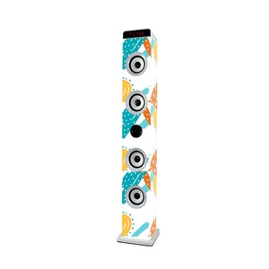 Audimic Home Audio Theatre-altavoz de torre de pie inalámbrico, color blanco - Product Image 2