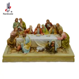 Artisanat promotionnel de sublimation la dernière cène 3d image sculpture religieuse catholique