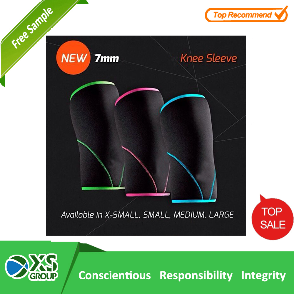Заводская цена продажи горячих 7 мм пауэрлифтингу неопрена колена рукава