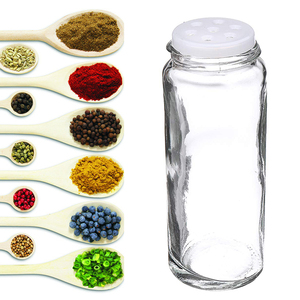 Penyimpanan Alat Bumbu Dapur, 8Pcs Pengatur Botol Bumbu Berputar Peralatan Memasak Kaca Rak Garam Merica - Product Image 3