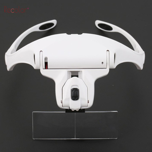 Loupe de haute qualité bandeau loupe ensemble 1.0X à 5X réglable pour le travail de <span class=keywords><strong>tatouage</strong></span> de maquillage de précision - Product Image 5