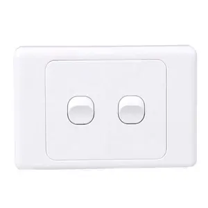 Clipsal 2000 Series SAA Approved 2 Gang 2 Way Wall Light Switches
