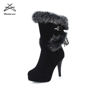 Stivali <span class=keywords><strong>da</strong></span> <span class=keywords><strong>neve</strong></span> <span class=keywords><strong>da</strong></span> donna in pelle scamosciata di lana <span class=keywords><strong>da</strong></span> donna all'ingrosso - Product Image 3