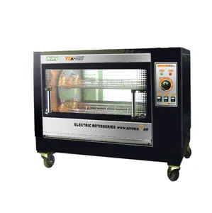 Rvs Elektrische kip Roterende rotisserie oven voor koop/rotisserie 8 ~ 12 kippen VXK-826