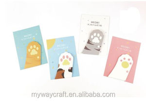 Coño Tabby cats paw post it memo sticky note pads - Product Image 5