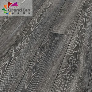 Revêtement de sol <span class=keywords><strong>stratifié</strong></span> <span class=keywords><strong>noir</strong></span> en forme de grain de bois, solide et naturel - Product Image 6