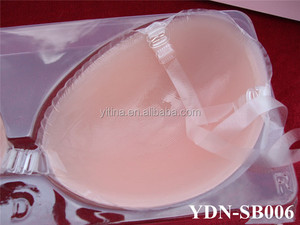 Wholesale Girls Push up <strong>Strapless</strong> Silicone <strong>Clear</strong> Invisible <strong>Bra</strong> with Neck Straps - Product Image 6