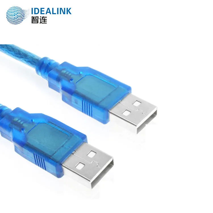 Fabrika uzmanlaşmış erkek USB kablosu, 15 m mavi kablo USB