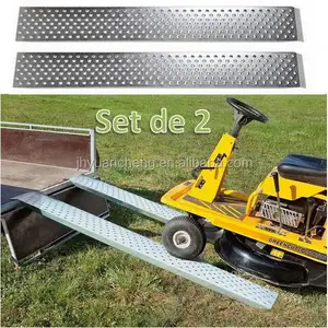 Thiết Kế Chất Lượng Cao Thêm Dài Gấp Trailer Di Động Dốc Thép Kim Loại Tải Đoạn Đường Nối