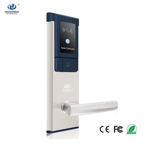 Perangkat Lunak Bebas Stainless Steel Digital Smart Hotel Door Lock dengan Hemat Energi Switch