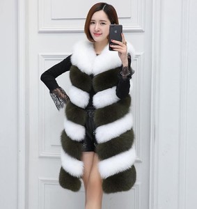 <span class=keywords><strong>Chaleco</strong></span> Largo de Piel de Zorro al por Mayor, Negro, Rojo, <span class=keywords><strong>Gris</strong></span>, Blanco para <span class=keywords><strong>Mujer</strong></span> - Product Image 5