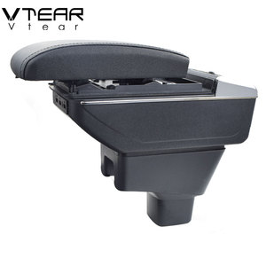 Vtear Elegante Bracciolo Anteriore per Auto in ABS e Pelle PU con Vano Portaoggetti, USB e Portabicchieri, Accessori Interni per Suzuki <span class=keywords><strong>SX4</strong></span> 2013-2021 - Product Image 5