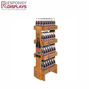 Su misura Pavimento MDF di Legno Bottiglia di Visualizzazione Del Basamento Vino <span class=keywords><strong>Display</strong></span> <span class=keywords><strong>Stand</strong></span> Rack - Product Image 4