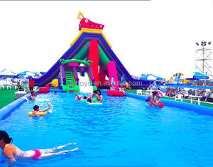 Équipement de <span class=keywords><strong>parc</strong></span> aquatique gonflable, diapositives, prix - Product Image 2