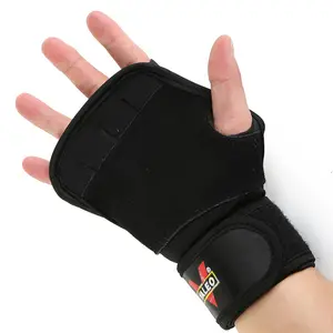 Gewichtheben Handschuhe Handgelenk wickel Rindsleder Neopren Handflächen schutz