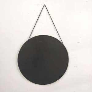 <span class=keywords><strong>Espejo</strong></span> de Baño Decorativo de Diseño Industrial con Marco de Metal Negro, Ecológico, de Aluminio con Cadena de Hierro, <span class=keywords><strong>50</strong></span> <span class=keywords><strong>cm</strong></span> de Diámetro, Venta al Por Mayor - Product Image 3