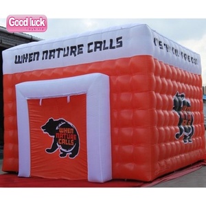 Tente de fête professionnelle gonflable hermétique en forme de cube avec impression numérique, ventilateur intégré, imperméable, plus de 12 pieds, à vendre - Product Image 2