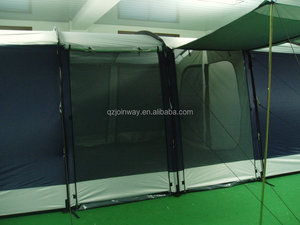 JWF-027ประเทศจีนผู้ผลิตกันน้ำซาฟารีหรูหราครอบครัวบิ๊กตั้งแคมป์เต็นท์อุโมงค์สำหรับขาย