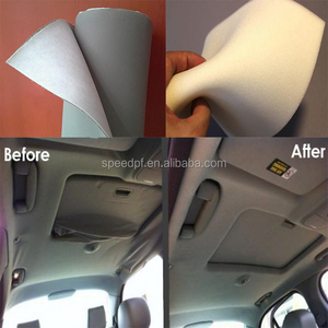 Nuevo Estilo, 100% Poliéster, Espuma de Goma de 5mm de Grosor, Antiarañazos, Vinilo Reparador para Interiores de Auto, Revestimiento de Techo de Terciopelo que Cambia de Color, 2 Años de Garantía - Product Image 3