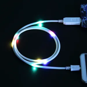 멋을 낼 LED Voice control micro usb cable charging cord 5V2. 1A 대 한 iphone cable charging usb 자료 (msds) cable