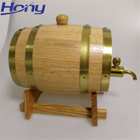 Mini baril d'alcool de vin en bois de chêne personnalisé avec support prix d'usine de gros fûts de whisky rhum bière bourbon baril
