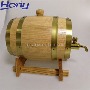 개인화 된 미니 오크 나무 와인 알코올 배럴 통 스탠드 도매 공장 가격 위스키 통 럼 맥주 버번 배럴 - Product Image 3