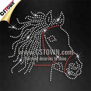 Cheval de guerre Transfert De Strass Appliques Bling Fer sur la Conception - Product Image 6
