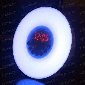 เสียงธรรมชาติ LED แสดงเวลาดิจิตอล7สีเปลี่ยนปลุกไฟจำลองนาฬิกาเด็ก - Product Image 6