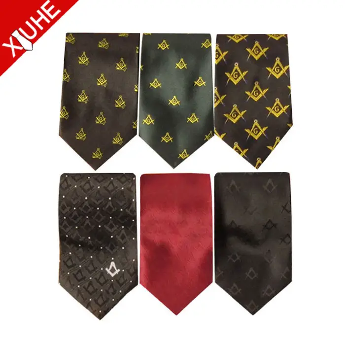 Wholesale Custom Silk Tie Masonic Items Necktie for Mens