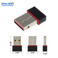 Dongle WiFi MT7601U Grosir, Adaptor WiFi Mini USB Android, Penerima Nirkabel USB 802.11 B/g/n, Kartu Jaringan untuk PC