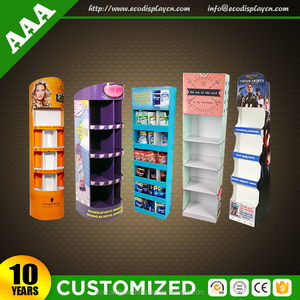 Tùy chỉnh các tông sàn Rack hiển thị cho thực phẩm & bánh quy siêu thị đứng - Product Image 4
