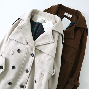2017 chaqueta de moda manga larga de <span class=keywords><strong>lana</strong></span> mujeres trinchera abrigo de invierno - Product Image 3