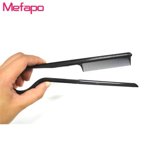 Pettine per raddrizzare tutti i capelli neri in carbonio a forma di <span class=keywords><strong>V</strong></span>