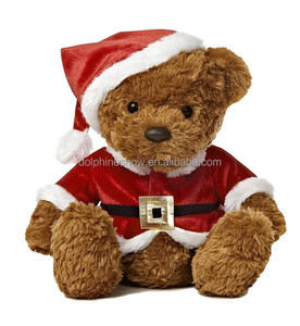 Nuovo Buon regalo Di Natale giocattolo farcito morbido peluche bianco natale teddy <span class=keywords><strong>bear</strong></span> personalizzato a buon mercato all'ingrosso registrabili peluche teddy <span class=keywords><strong>bear</strong></span>