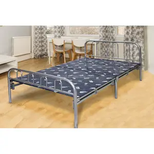 새로운 디자인 싱글 침대 접이식 침대 디자인/스틸 파이프 접이식 침대