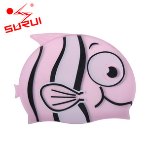 Sporti Enfants Silicone Drôle Cool Bonnets <span class=keywords><strong>De</strong></span> <span class=keywords><strong>Bain</strong></span> Poissons Bonnets <span class=keywords><strong>De</strong></span> <span class=keywords><strong>Bain</strong></span> - Product Image 1