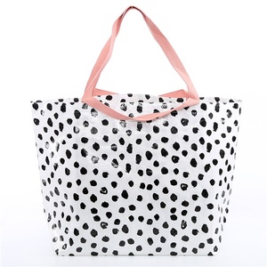 Waterproof Reusable New Style Popular Durable Custom Durable PP Woven Laminated Tote Shopping beach bag