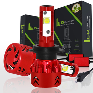 Robes xhp50 xhp70 — ampoule avant Led, accessoires automobiles, système électrique avec puces, 60W 6000K, vraie cree, H7, H11, 9005, H4