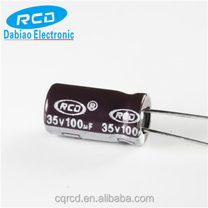 ตัวเก็บประจุชนิดอลูมิเนียมอิเล็กโทรลีติค,35V 100Uf Cd81 10Uf 400V ผ่านรู - Product Image 2