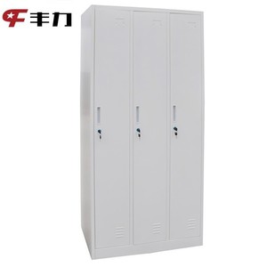 Giá Rẻ Nhà Máy Giá Hiện Đại Kim Loại 3-Cửa Quần Áo Lưu Trữ Locker Cho Hội Thảo Và Phòng Tập Thể Dục Sử Dụng Nhân Viên Công Nhân Tủ - Product Image 2