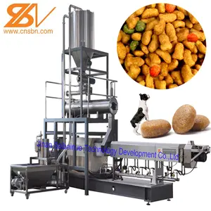 Máquina de processamento de alimentos para animais, máquina automática de processamento de alimentos para animais, 100 kg/h-6ton/h, linha de produção de equipamentos de fabricação