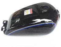 Peças de reposição para motocicleta suzuki gn125, tanque de gasolina em aço preto