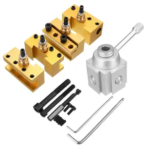 Quick Change Post Houder Kit Set Boring Bar Draaien Gereedschaphouder Voor CNC Mini Draaibank