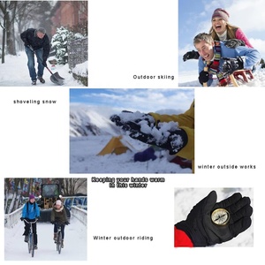 Guantes de trabajo de cuero para hombre y mujer, manoplas térmicas a prueba de frío para invierno - Product Image 6