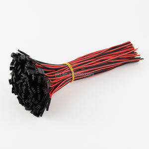JRオス型プラグ サーボ延長リード線 <span class=keywords><strong>2</strong></span>ピン 黒赤 22AWG 60芯ケーブル - Product Image 2
