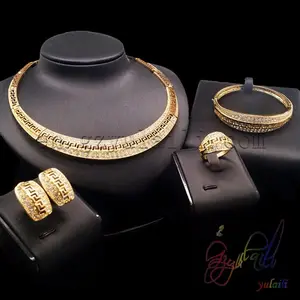 18k plaqué or arabie saoudite ensembles de bijoux élégant véritable or ensemble de bijoux dernier nouveau modèle