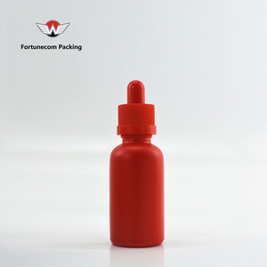 Flacon <span class=keywords><strong>goutteur</strong></span> en verre pour huile essentielle de 1 once 30 ml Flacon compte-gouttes en verre dépoli bleu rouge 30 ml - Product Image 2