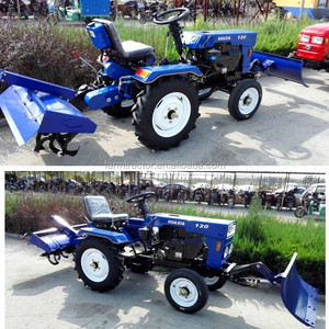 จีนราคาถูกมินิฟาร์มรถแทรกเตอร์12hp กับไถนาไถนาไถหิมะใบมีด - Product Image 3