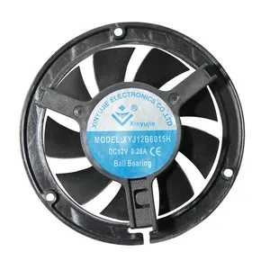 6015 mini dc FG/RD/PWM 2/3/4 pins round bracket cooling fan 5/12/24V waterproof IP67 brushless fan 60x60x15mmmm